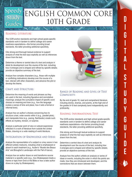 Cover image for English Common Core 10th Grade